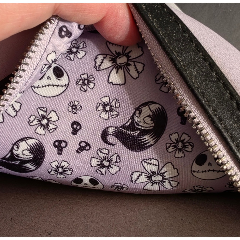 Loungefly Disney Nightmare Before Christmas Jack Sally Floral Mini Backpack - Picture 6 of 8